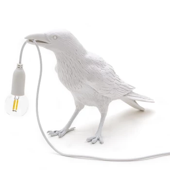 Seletti White Waiting Bird Lamp indoor/outdoor