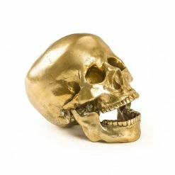 Seletti Aluminum Human Head Skull