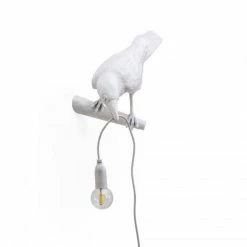 Seletti BIRD LAMP WHITE LOOKING LEFT