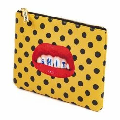 Seletti Coin Purse Pouch Seletti Sh T Polka Dot Pattern
