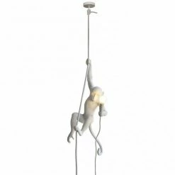 Seletti Seletti Ceiling Monkey Light Lamp In White