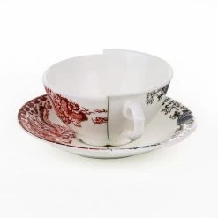 Seletti Tazza Te' Con Piattino In Porcellana Hybrid Zora Art 09744