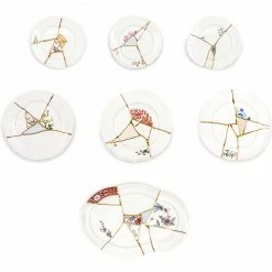 Seletti Kintsugi Dinner Plate Green