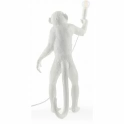 Seletti White Monkey Lamp - Standing