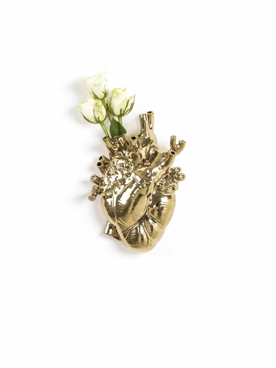 Seletti LOVE IN BLOOM GOLD VASE