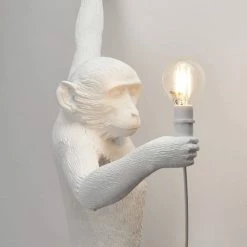 Seletti Monkey Lamp Hanging Left Hand - White