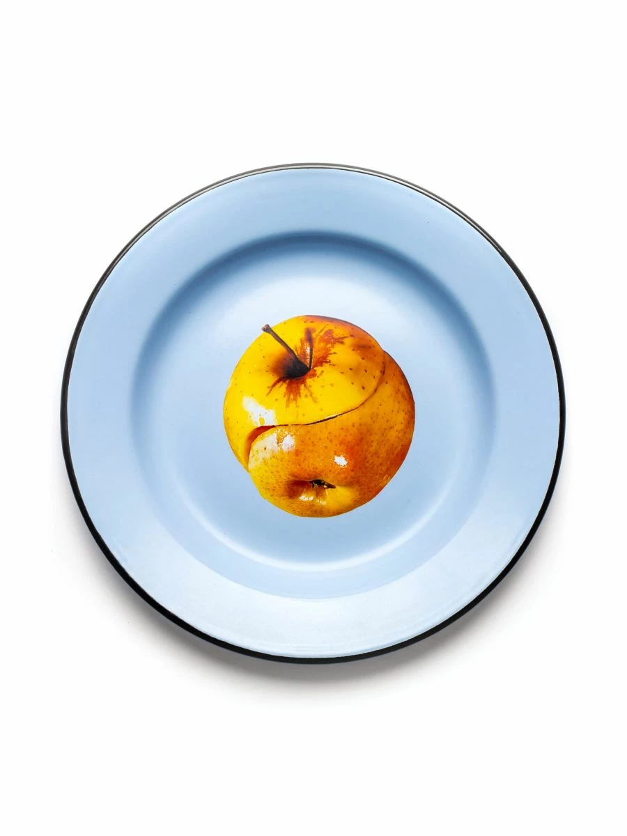 Seletti Toiletpaper Magazine Apple Enamel Plate