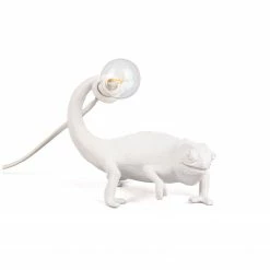 Seletti White Chameleon Lamp - Still