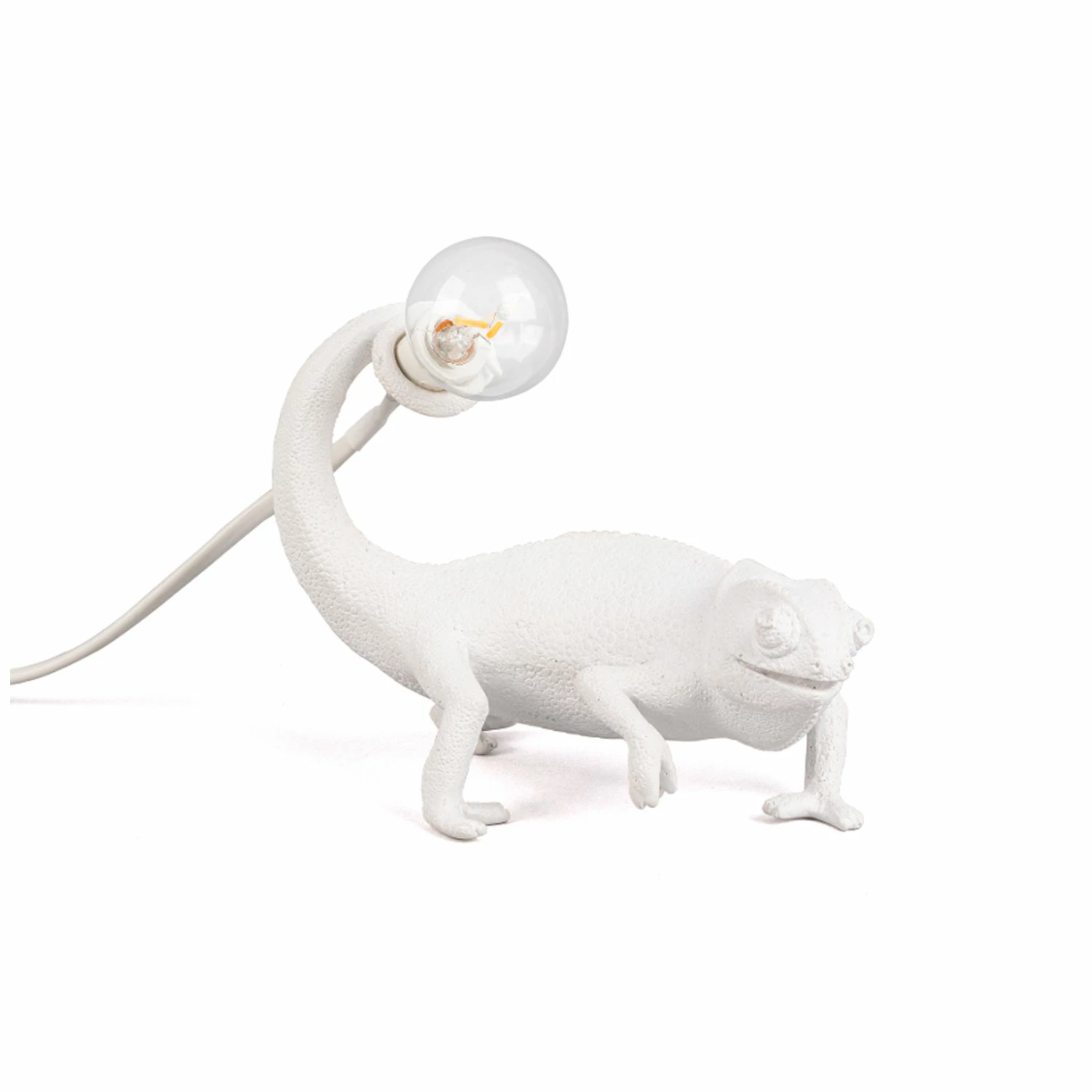 Seletti White Chameleon Lamp - Still