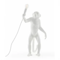Seletti White Monkey Standing Indoor Version Lamp
