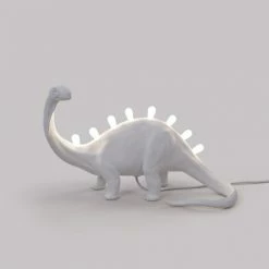 Seletti White Jurassic Bronto Dinosaur Lamp