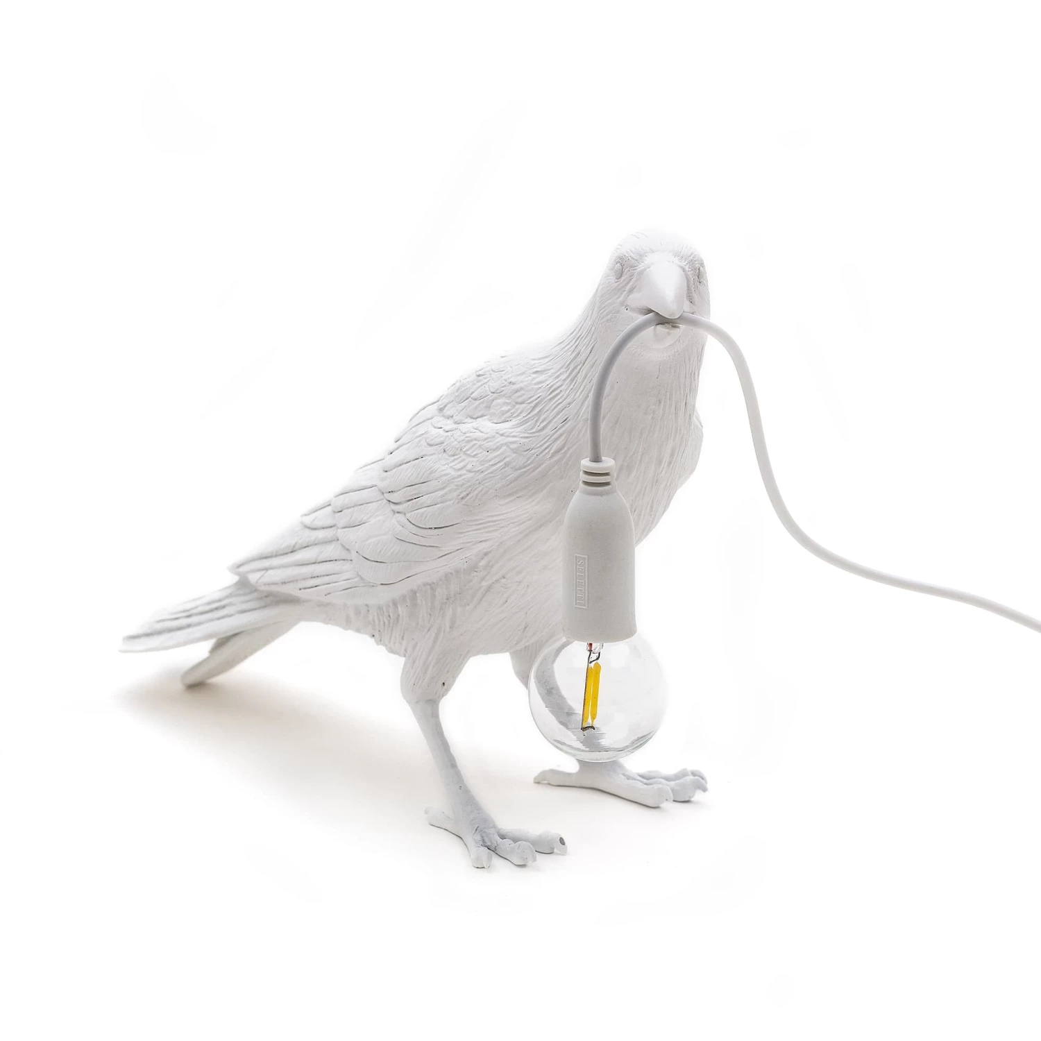 Seletti White Waiting Bird Lamp indoor/outdoor