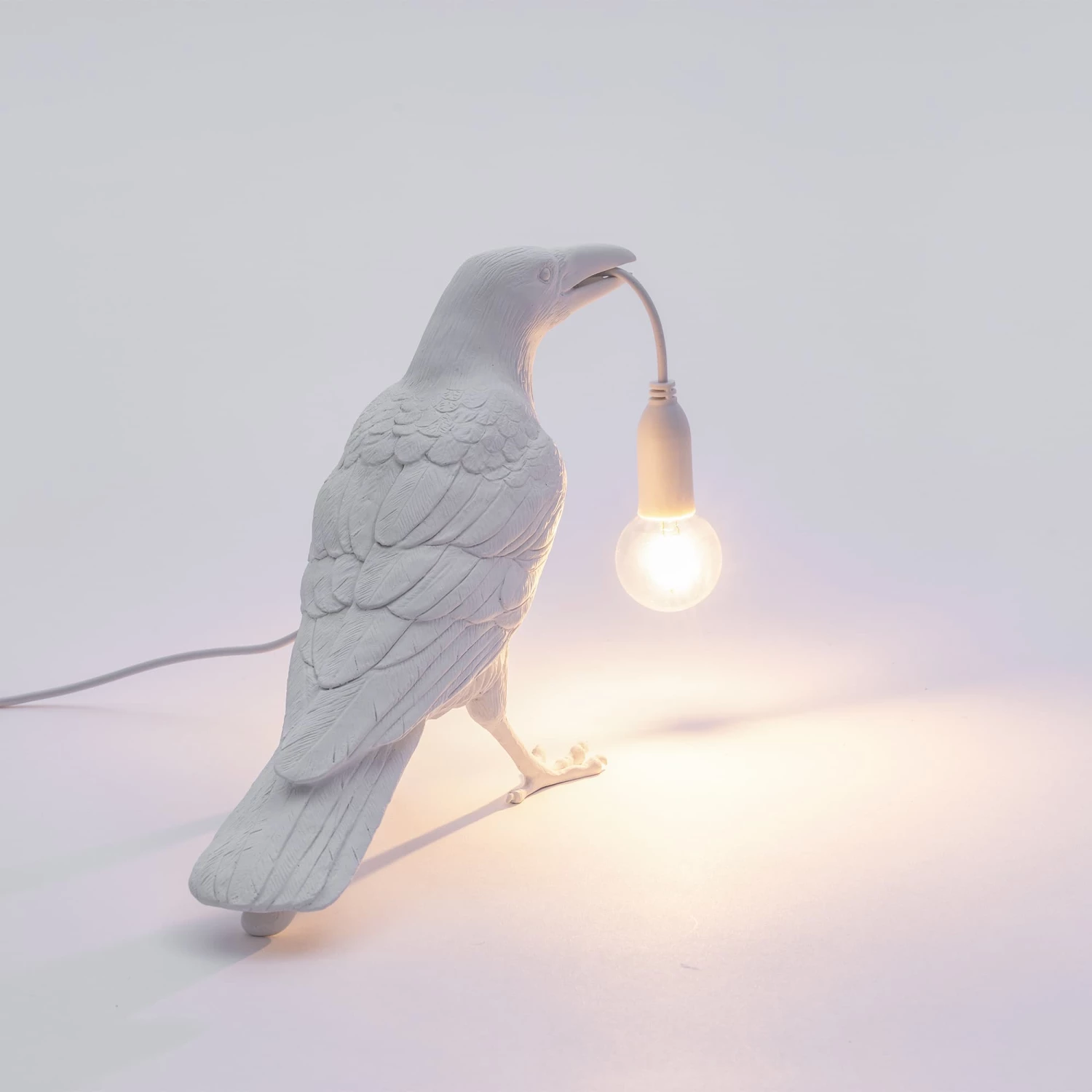 Seletti White Waiting Bird Lamp indoor/outdoor