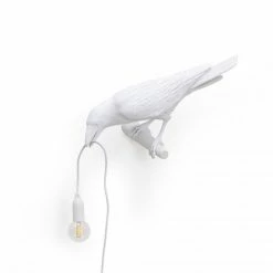 Seletti BIRD LAMP WHITE LOOKING LEFT