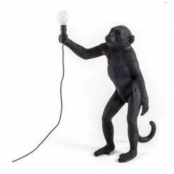 Seletti Black Monkey Resin Foot Lamp