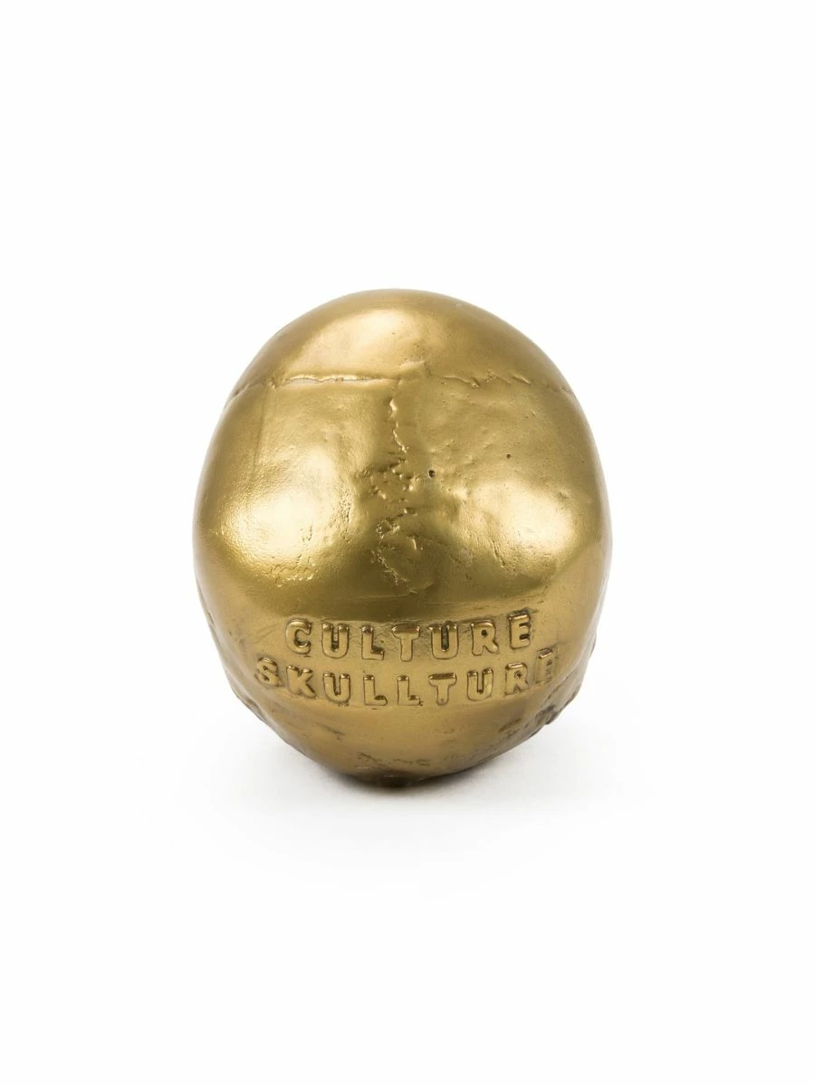 Seletti Aluminum Human Head Skull