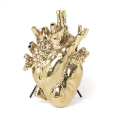 Seletti Vase "Love In Bloom" Resin Gold Large