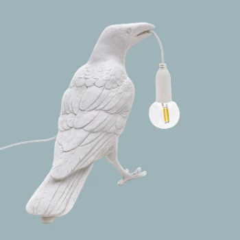 Seletti White Waiting Bird Lamp indoor/outdoor