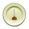 Seletti Toiletpaper Magazine Plunger Enamel Plate