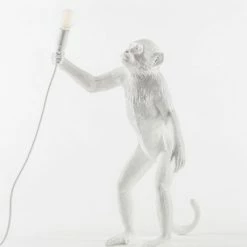 Seletti White Monkey Standing Indoor Version Lamp