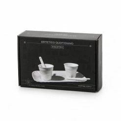 Seletti Estetico Quotidiano Coffee Set of 2 Cups and 1 Tray
