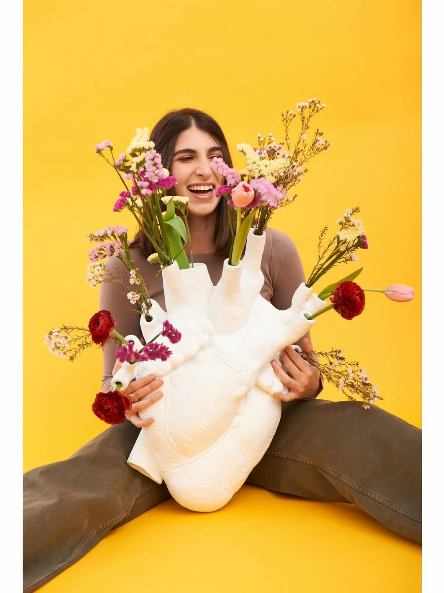 Seletti Love in Bloom Giant Heart Vase