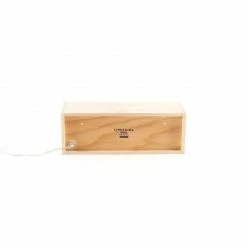 Seletti Lightink Box Wood, 30x10,5 H.10,5 - Cm - 4 Interchangeable Perplexes