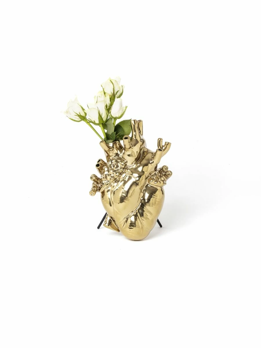 Seletti LOVE IN BLOOM GOLD VASE