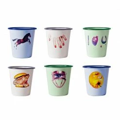 Seletti Enamel Glasses Set of 6