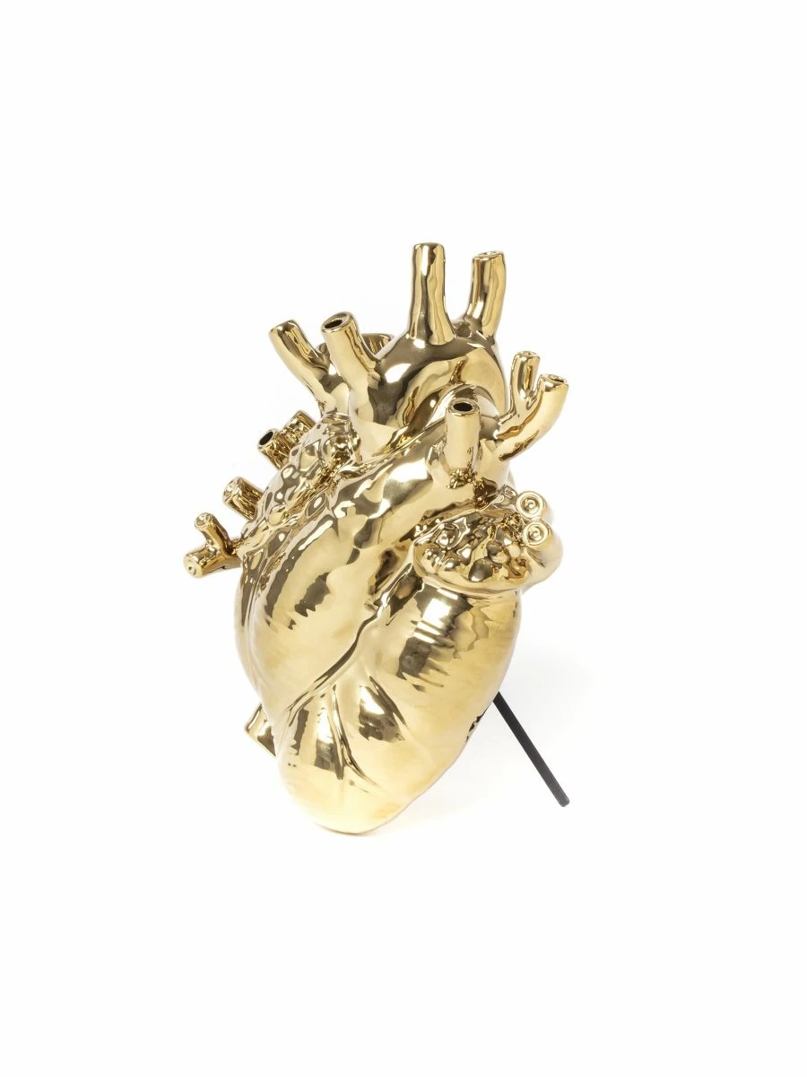 Seletti LOVE IN BLOOM GOLD VASE