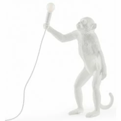 Seletti White Monkey Lamp - Standing