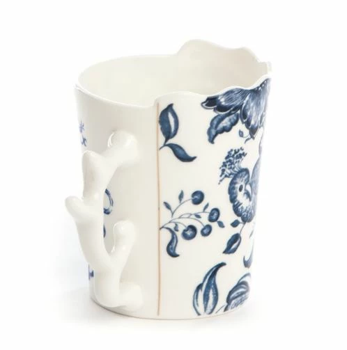 Seletti Set of 2 Blue and White Hybrid Procopia Mug