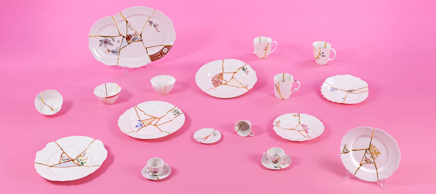 Seletti Kintsugi Dessert plate