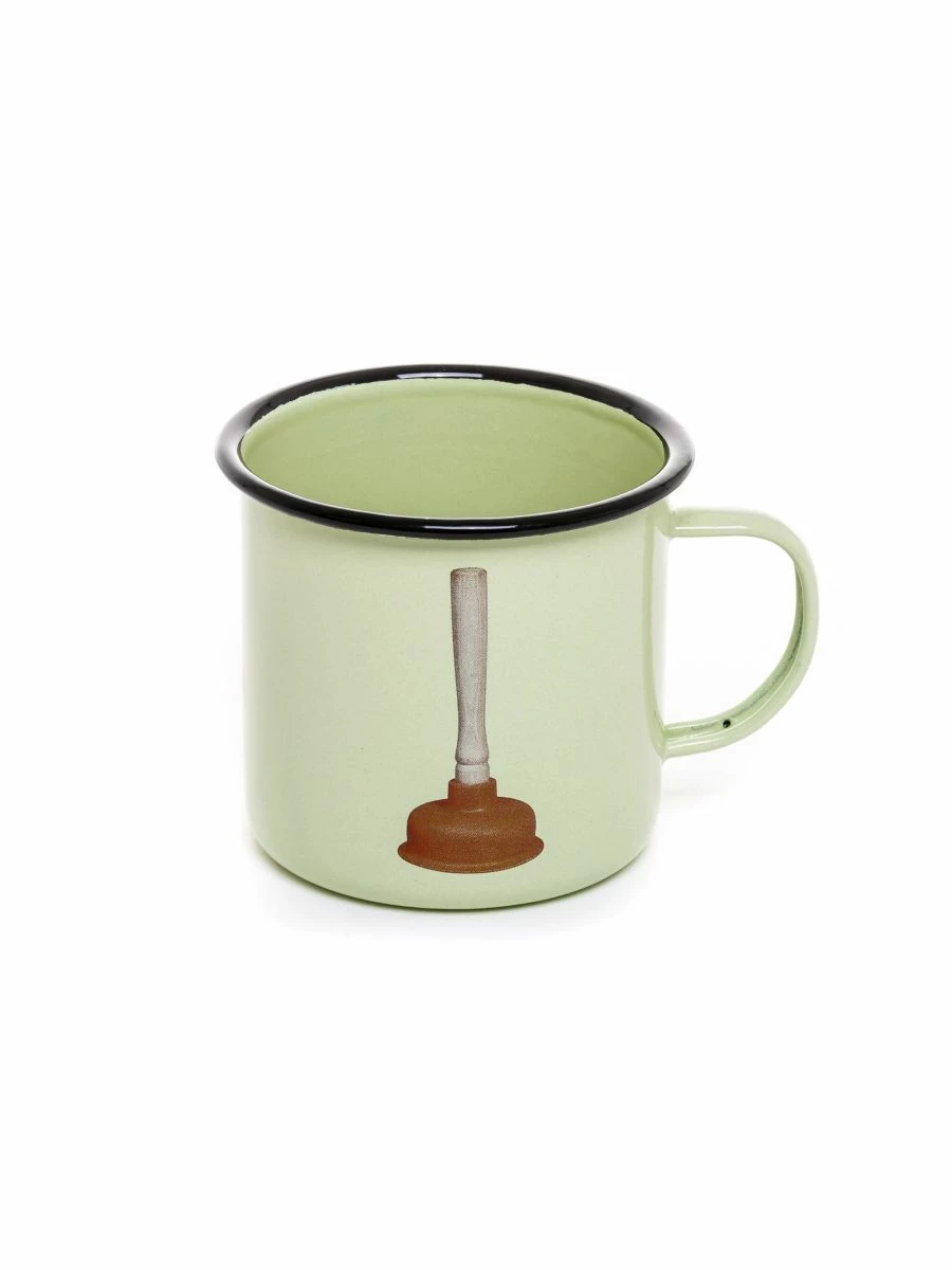 Seletti Toiletpaper Magazine Enamel Mug - Set of 4