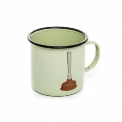 Seletti Toiletpaper Magazine Plunger Enamel Mug