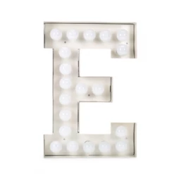 Seletti 4.8Watt Metal Letter E Vegaz Warm Light