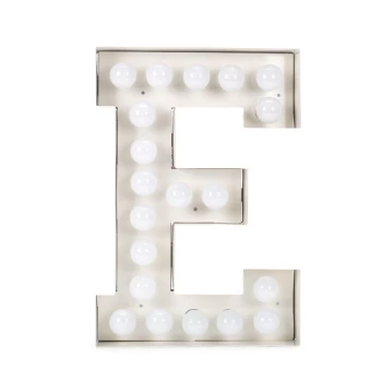 Seletti 4.8Watt Metal Letter E Vegaz Warm Light