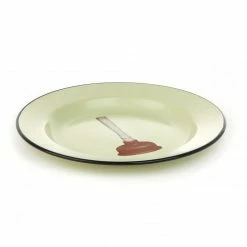 Seletti Toiletpaper Magazine Plunger Enamel Plate