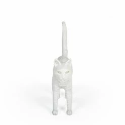 Seletti White Jobby Cat Lamp