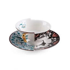 Seletti Set Teacup + Saucer Hybrid Aspero