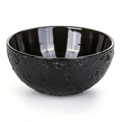 Seletti Large Black Cosmic Diner Lunar Bowl