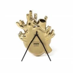 Seletti Heart Shaped Vase Gold