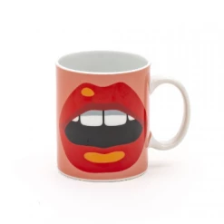 Seletti X STUDIO JOB Mug Red Lips - Set of 2