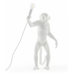 Seletti White Monkey Standing Indoor Version Lamp