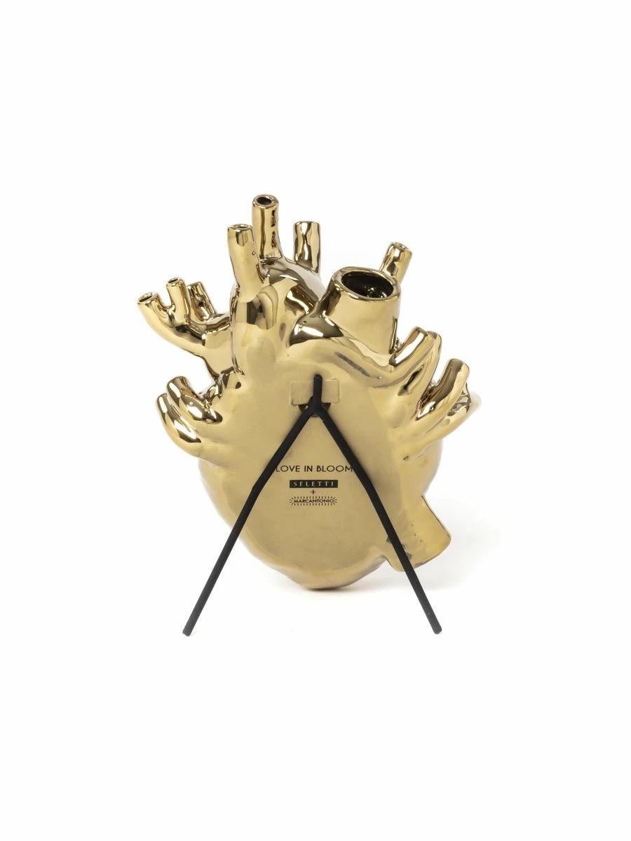 Seletti LOVE IN BLOOM GOLD VASE