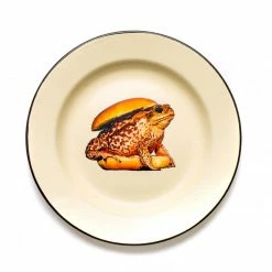 Seletti Toiletpaper Magazine Toad Enamel Plate