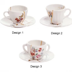 Seletti Seletti Kintsugi Espresso Cup And Saucer