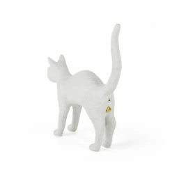 Seletti White Jobby Cat Lamp