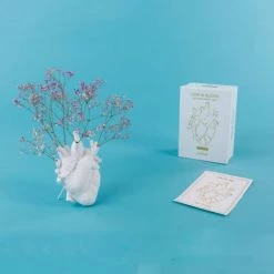Seletti White Love in Bloom Heart Vase