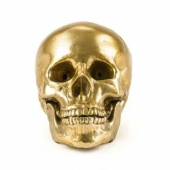 Seletti Aluminum Human Head Skull
